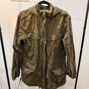 Aritzia Azure Skies Olive Parka